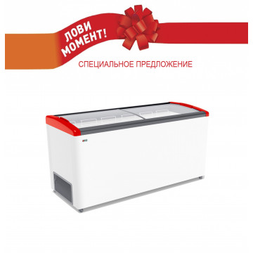 Морозильный ларь Gellar FG 600 E (гнутое стекло)