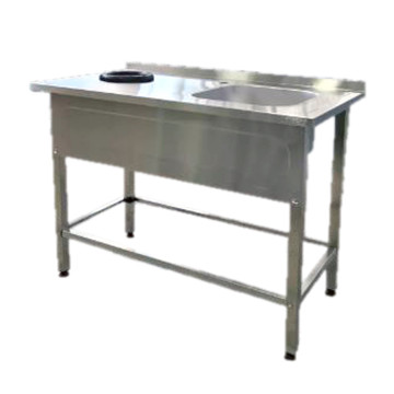 Ванна с рабочей поверхностью РПЦн-1200*600 "Norma Inox" правая