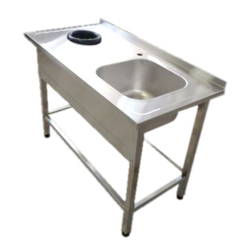 Ванна с рабочей поверхностью РПЦн-1200*600 "Norma Inox" правая