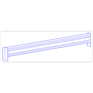 Балка РП-60 - 2500мм (до 500 кг.)